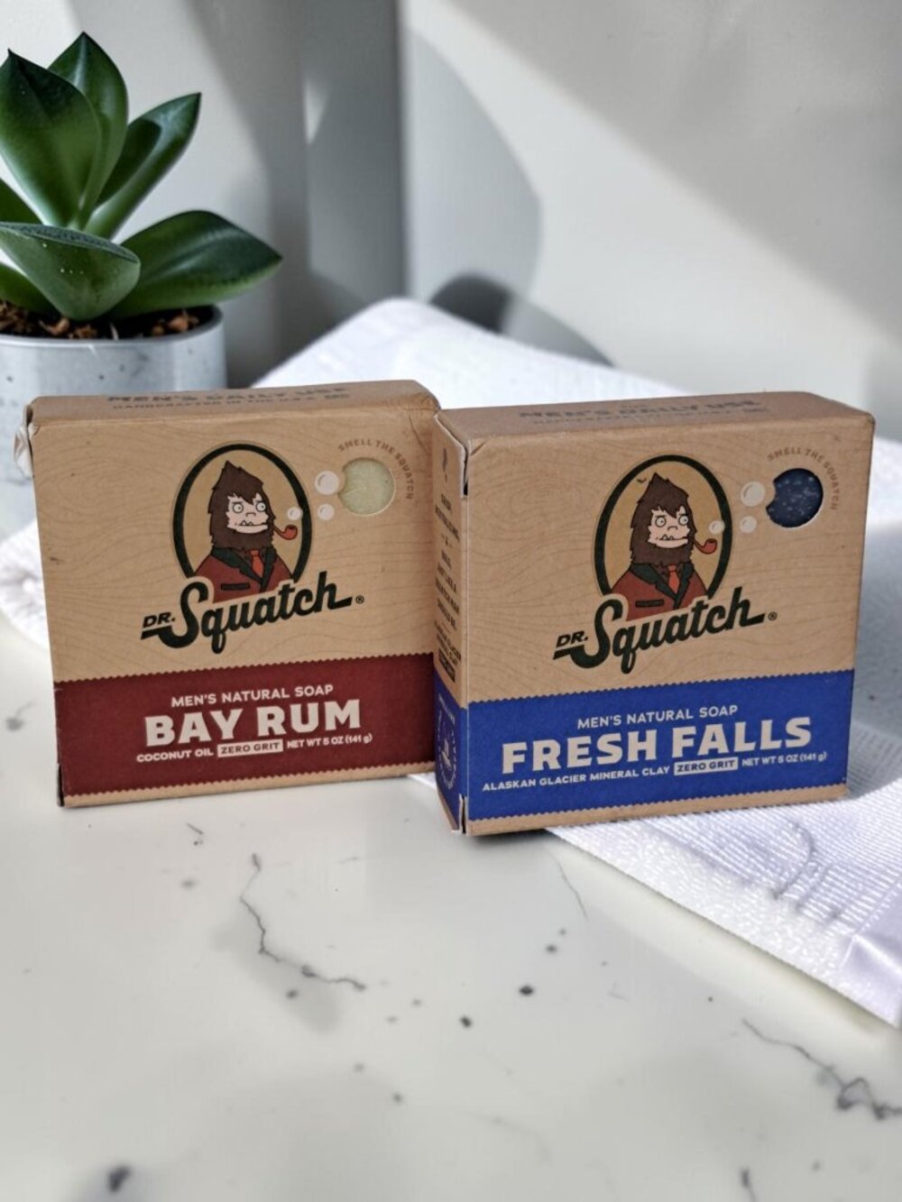 Dr. Squatch Bay Rum and Fresh Falls Bar Soap 5 oz All Natural Men's Soap